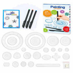 EXTRALINK TOYS SPIROGRAF DLA DZIECI, ZESTAW ZABAWEK SPIRALNYCH DO RYSOWANIA SPIRALI, MANDALA, SZABLON DO NAUKI RYSOWANIA (26 EL) - Obrázek 2