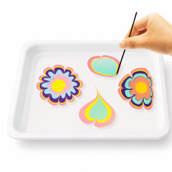 EXTRALINK TOYS ZESTAW DO MALOWANIA NA WODZIE FARBY EBRU MAGICZNY ZESTAW KREATYWNY A5 DIY - Imagem 3