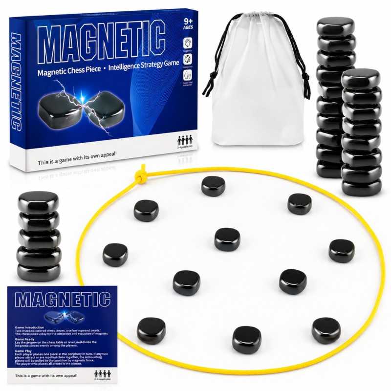 EXTRALINK TOYS MAGNETYCZNE KAMIENIE GRA STRATEGICZNA PLANSZOWA 30 MAGNESÓW - Immagine 2