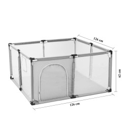 Parque Infantil Extralink Kids, Piscina Seca para Crianças, Dobrável 126x126cm com Bolas k-458 - Imagem 7
