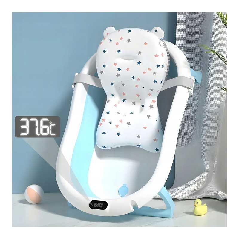Ванночка Extralink Kids, синяя с LED термометром - Изображение 2