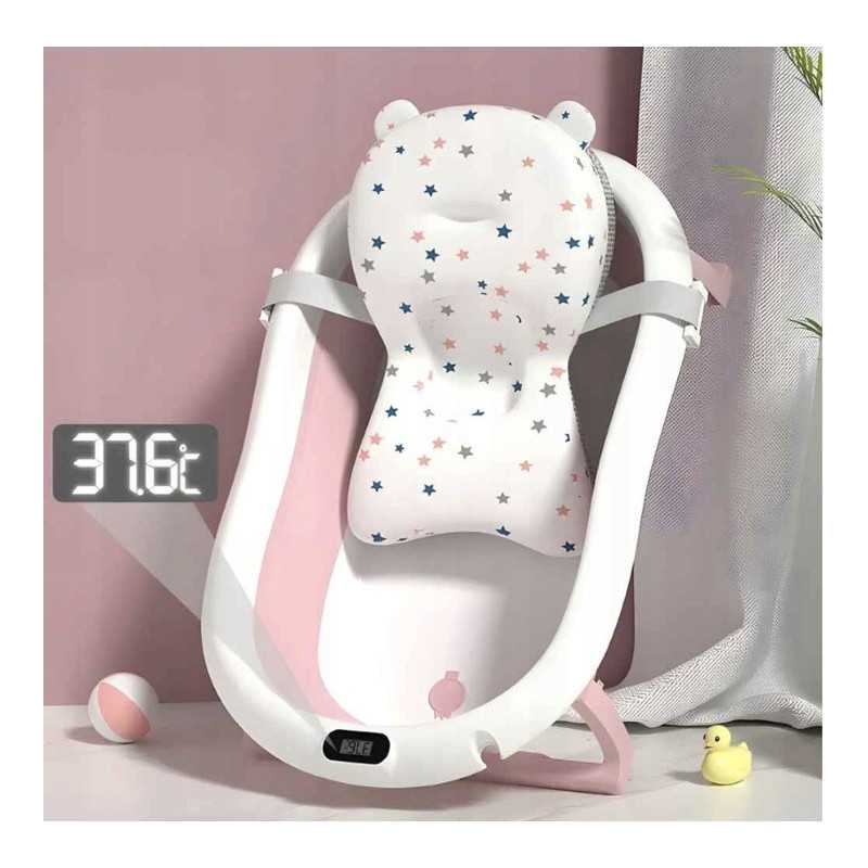 Banheira Extralink Kids, Rosa com Termómetro LED - Imagem 2
