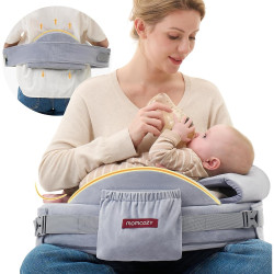 MOMCOZY NP006 COZYPRO NURSING PILLOW FOR BREASTFEEDING GREY