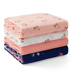 MOMCOZY SJ003 4 PACK MUSLIN SWADDLE BLANKETS 47 X 47 INCHES
