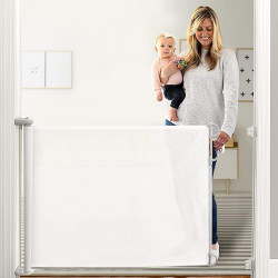 MOMCOZY M21SSAM08 RETRACTABLE BABY GATE 140CM WHITE - Imagen 2