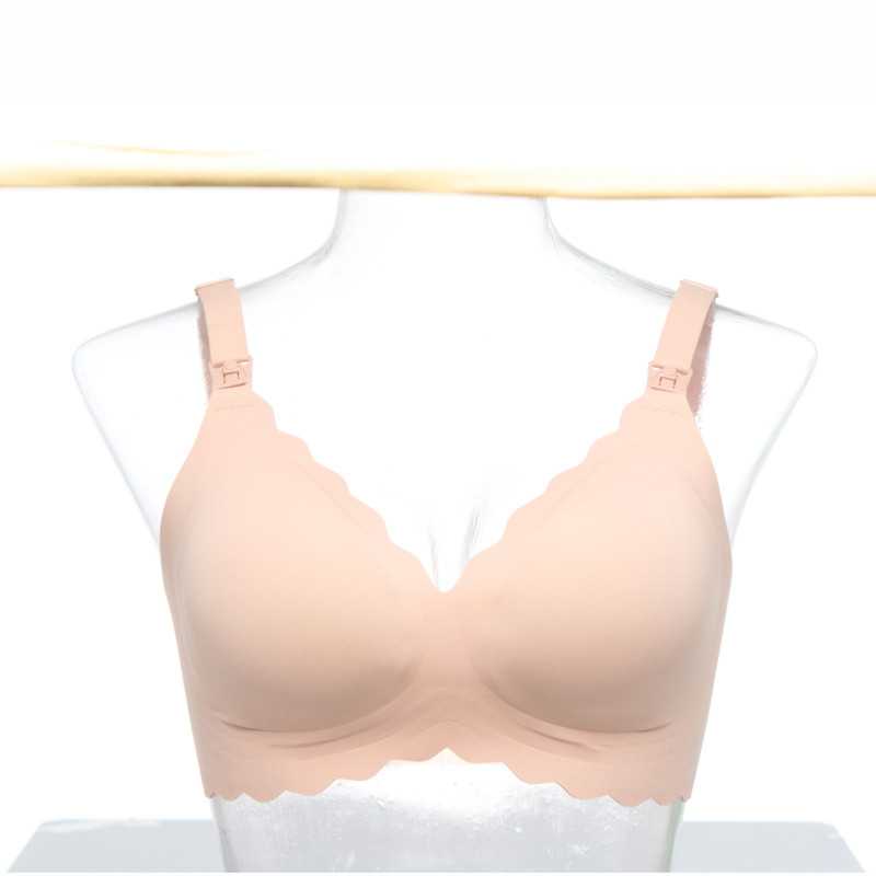 MOMCOZY YN46 SEAMLESS SUPPORT FLORAL NURSING BRA SKIN M - Obrázek 3