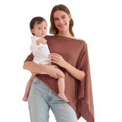 MOMCOZY FV005 NURSING COVER FOR BREASTFEEDING ROSE TAUPE