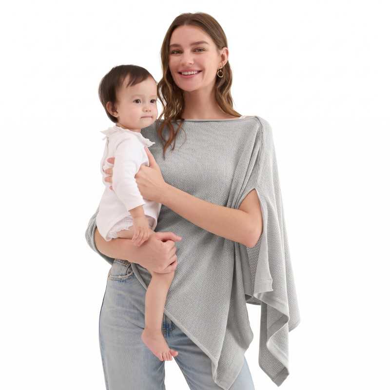 MOMCOZY FV005 NURSING COVER FOR BREASTFEEDING GREY