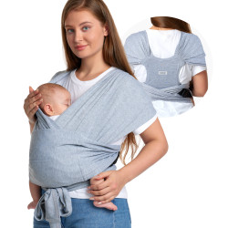 Momcozy M20SSCJ01 Baby Wrap Carrier Grey | Nosidełko | Szare - Zdjęcie 2