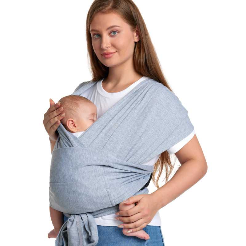 Momcozy M20SSCJ01 Baby Wrap Carrier Grey | Nosidełko | Szare - Zdjęcie 3