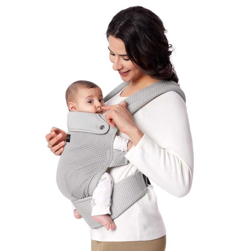 MOMCOZY BC001 BABY CARRIER NEWBORN TO TODDLER AIR MESH GREY