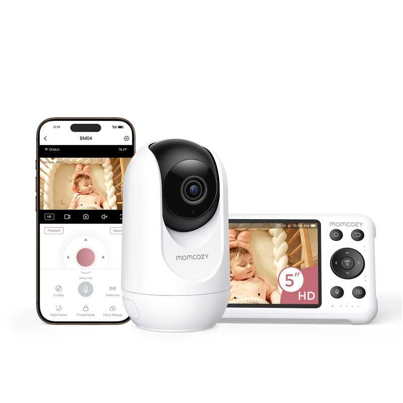MOMCOZY BM04 SMART WIFI VIDEO BABY MONITOR - Imagem 3