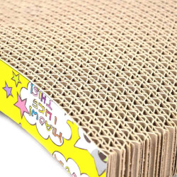 Cat Scratcher Extralink Pets, Cardboard Bed Lounge Wave Eco Scratching Mat Large Pet-761 - Image 2