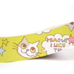 Rascador para gatos Extralink Pets, cama de cartón tipo tumbona ola, alfombrilla de rascado eco grande pet-762 - Imagen 2