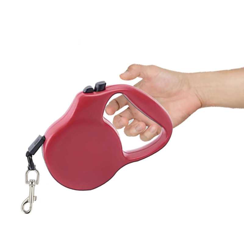 Correa de cinta Extralink Pets, fuerte y ligera, retráctil para perro y gato, bloqueo automático largo 5m pet-829 - Imagen 2
