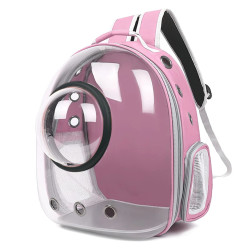 Mochila para Gatos e Cães Extralink Pets, Transportadora Transparente Ventilada para Gatos pet-997 - Imagem 3