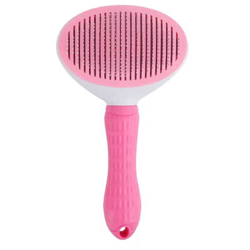 Samočistící ergonomická kartáč na srst pro psy a kočky Extralink Pets, hřeben pro domácí zvířata pet-815 - Obrázek 2