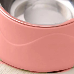 Doble Cuenco para Perro Gato Extralink Pets, Metal 2 en 1 para Comida Seca Húmeda y Agua pet-825 - Imagen 3