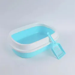 Кошачий туалет Extralink Pets с совком, открытый большой туалет для кошачьего наполнителя pet-847 - Изображение 2