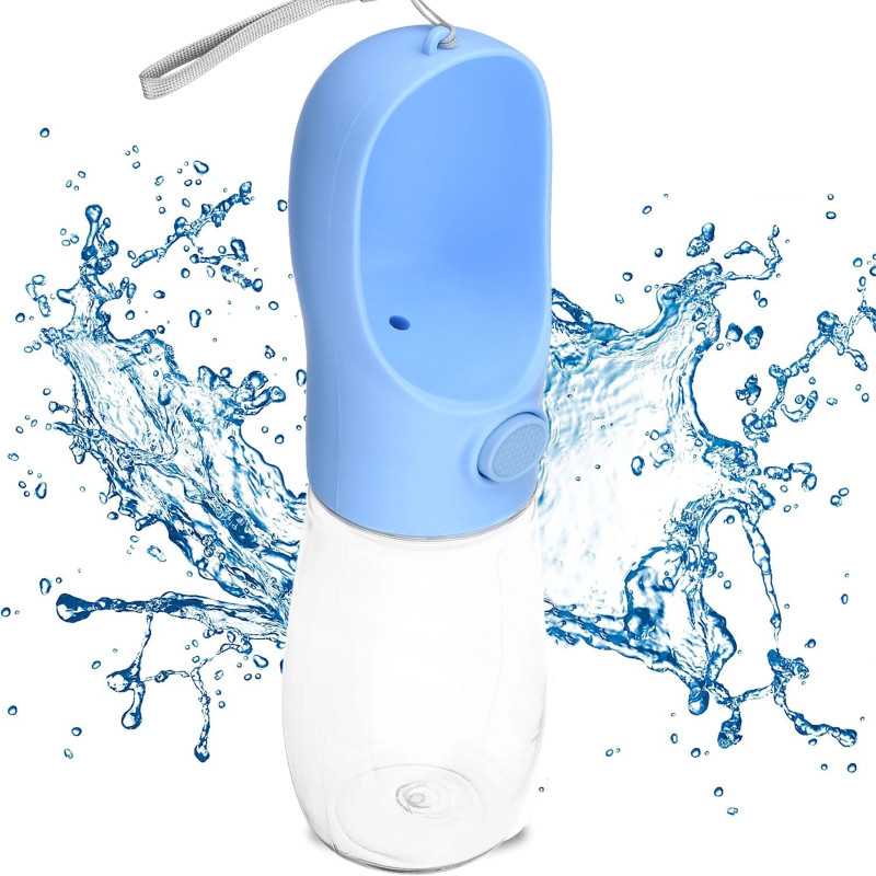 Extralink Tragbare Wasserflasche für Hunde und Katzen 350 ml, Reiseschüssel - Bild 3