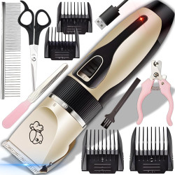 M&aacute;quina de cortar pelo sem fio Extralink Pets para c&atilde;es e...