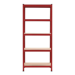 Extralink Metalllagerregal 180x90x40 Rot - Bild 3