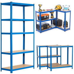 Extralink Estante Met&aacute;lico de Almacenamiento 180x90x40 Azul