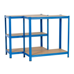 Extralink Prateleira Metálica de Armazenagem 180x90x40 Azul - Imagem 2