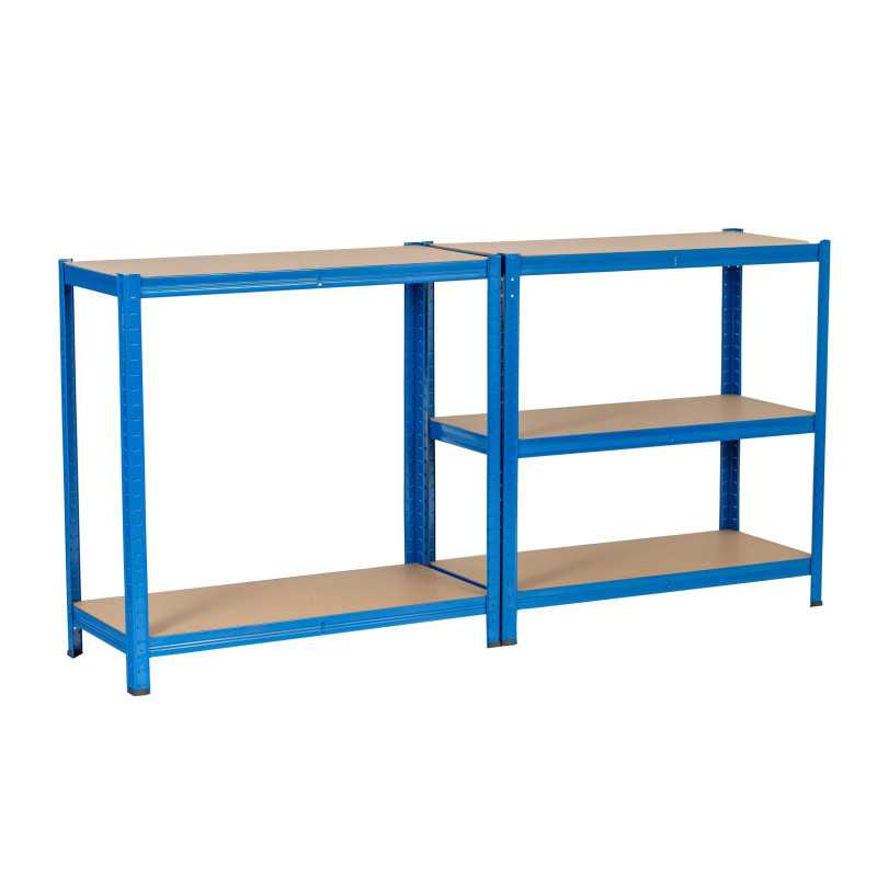 Prateleira de Armazenamento Metálica Extralink, 150x70x30 Azul - Imagem 3