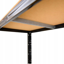 Estante Extralink, 4 niveles 180x120x60cm negro 500 kg Pro - Imagen 5