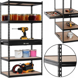 Extralink Regal, 5-st&ouml;ckig mit Schublade 180x90x60cm 175 kg