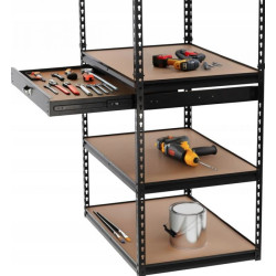Extralink Shelf, 5-Tier with Drawer 180x90x60cm 175 kg - Image 4