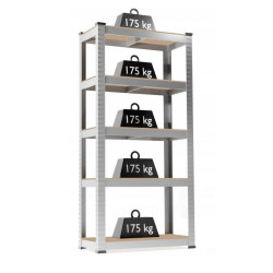 Regál Extralink, 5 polici 180x90x30cm 175 kg - Obrázek 3