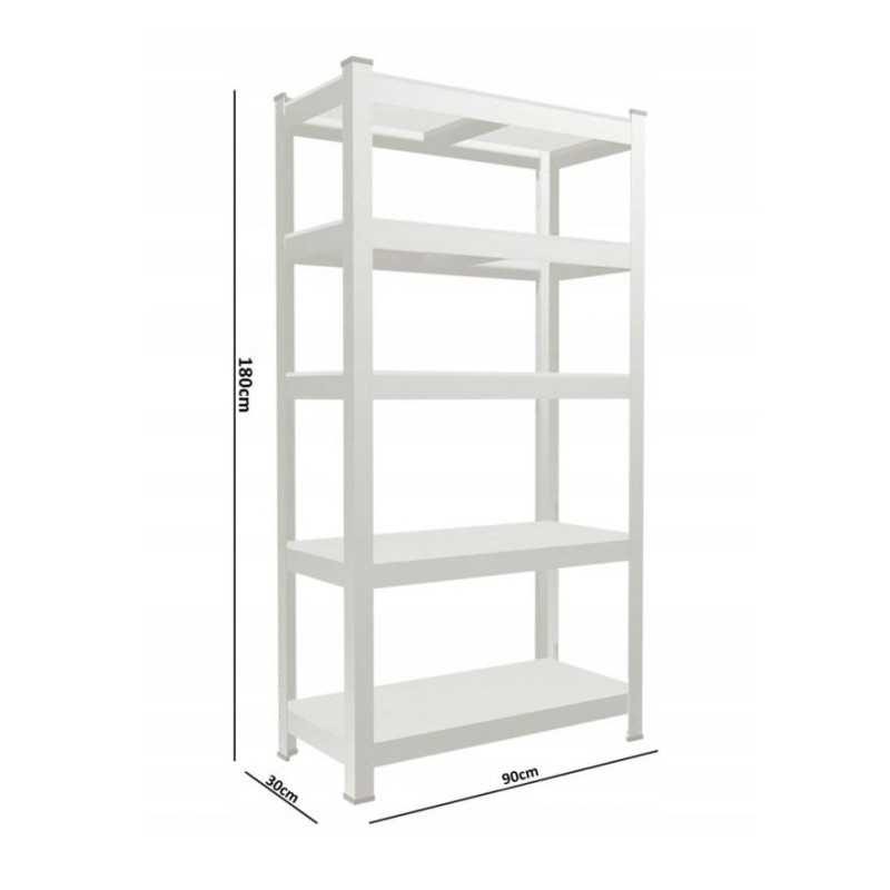 Prateleira Extralink, 5 Andares 180x90x30cm 175 kg - Imagem 4
