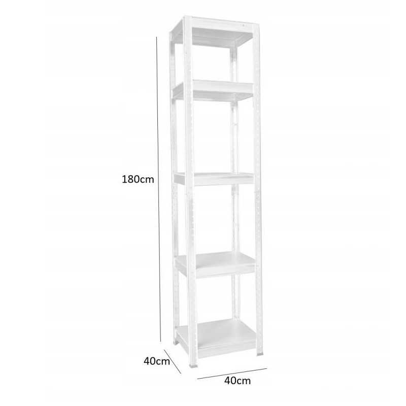 Estante Extralink, 5 Prateleiras 180x40x40cm 175 kg - Imagem 4