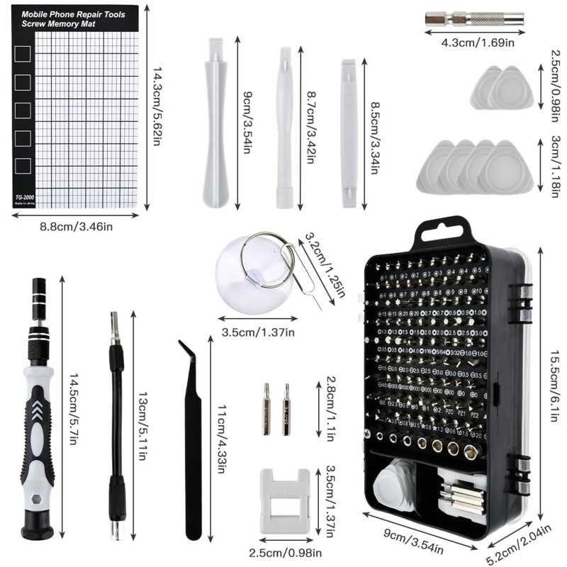 Conjunto de Chaves de Precisão Extralink, Chaves Torx 120 em 1 - Imagem 5