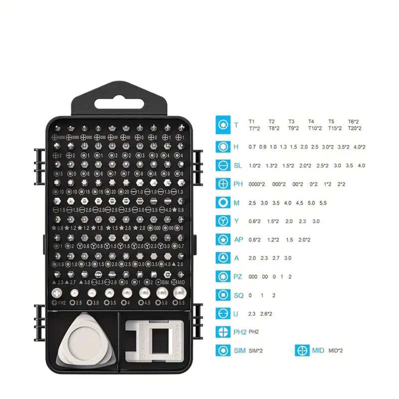 Conjunto de Chaves de Precisão Extralink, Chaves Torx 115 em 1 - Imagem 5