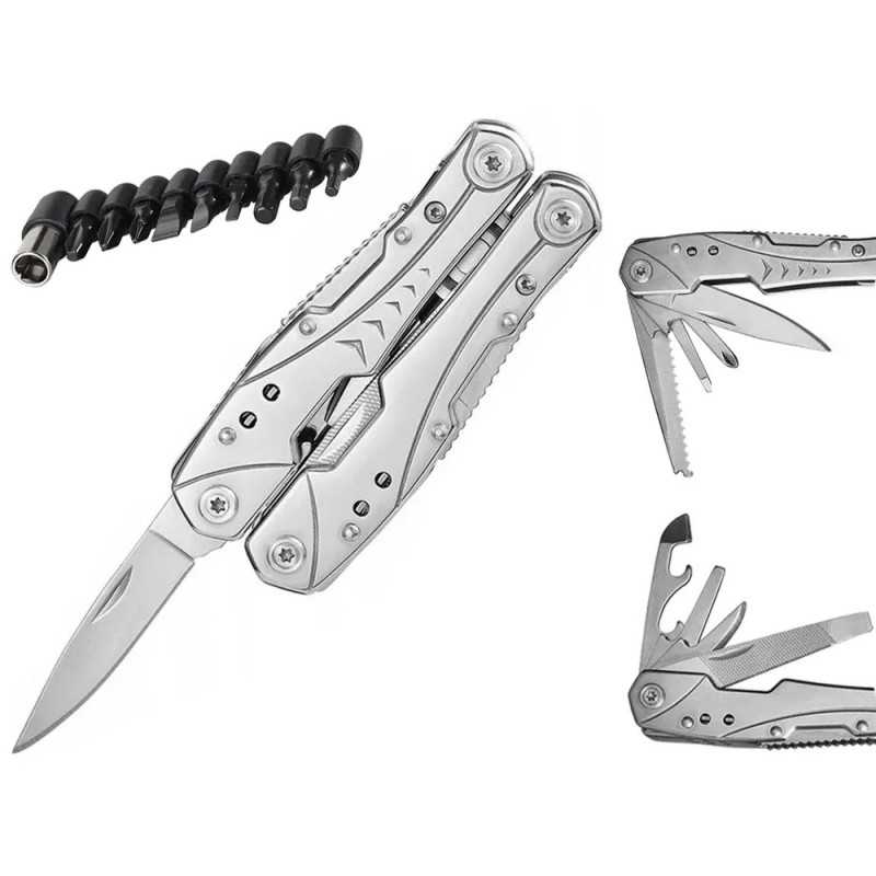 Extralink | Multitool | Taschenmesser, 23 in 1, mit Etui, silber - Bild 2