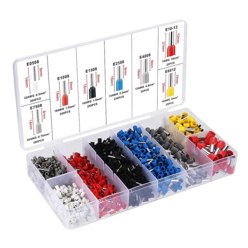 Herramienta de Crimpado Extralink para Conectores, 1200 Manguitos de Cable - Imagen 3
