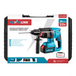 Powerlink by Extralink | Akumulatorowy młot udarowo-obrotowy | PWL-6608 26mm 20V 2x4Ah - Zdjęcie 7