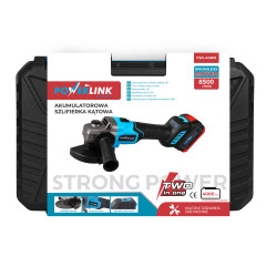 Powerlink by Extralink | Akumulatorowa szlifierka kątowa | AG803 z rączka 8500RPM 2x4Ah PWL-AG803 - Zdjęcie 7