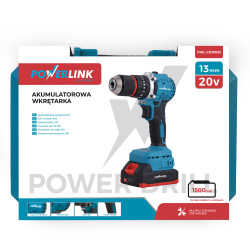 EXTRALINK POWERLINK AKUMULATOROWA WKRĘTARKA PWL-CD1003C 13MM 20V 2X1,5AH - Imagen 7