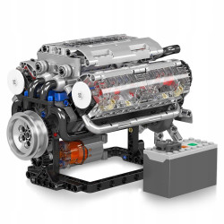 Mould King V8 Engine 10088S | Z silnikiem | Zestaw klocków | 552 elementów - Zdjęcie 3