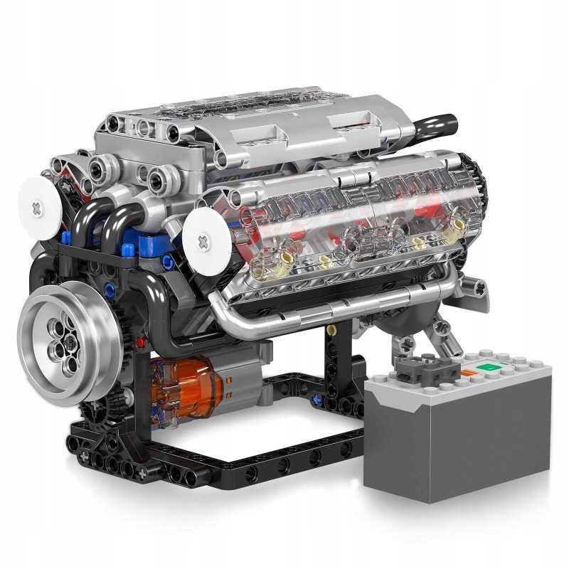 Mould King V8 Engine 10088S | Z silnikiem | Zestaw klocków | 552 elementów - Zdjęcie 3