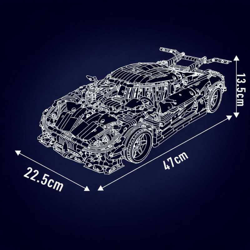 MOULD KING - KEONIGESGG HYPERCAR | SET 13121 - 3063 PCS - Obrázek 3