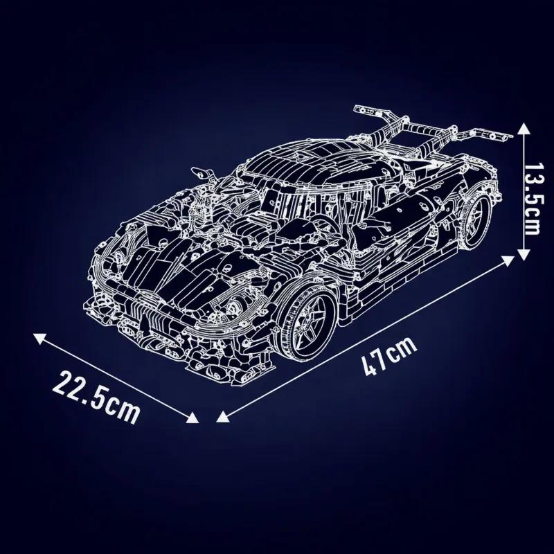 MOULD KING - KEONIGESGG HYPERCAR | SET 13121 - 3063 PCS - Immagine 3
