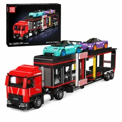 MOULD KING 24078 - SPORTS CAR TRANSPORTER TRUCK BUILDING...