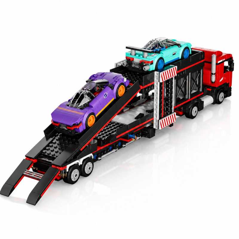 MOULD KING 24078 - SPORTS CAR TRANSPORTER TRUCK BUILDING SET | 997 PCS - Imagem 2