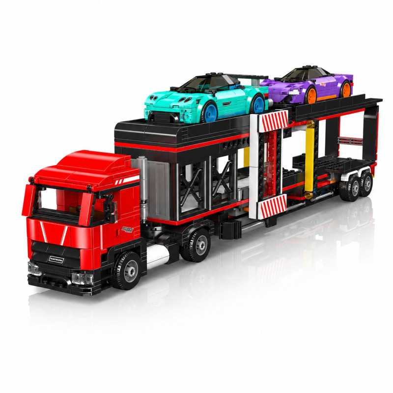 MOULD KING 24078 - SPORTS CAR TRANSPORTER TRUCK BUILDING SET | 997 PCS - Imagem 4