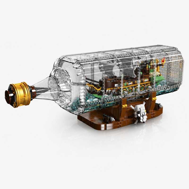MOULD KING 10067 FLYING DUTCHMAN SHIP-IN-A-BOTTLE BUILDING SET | 2,499 PCS - Imagem 2